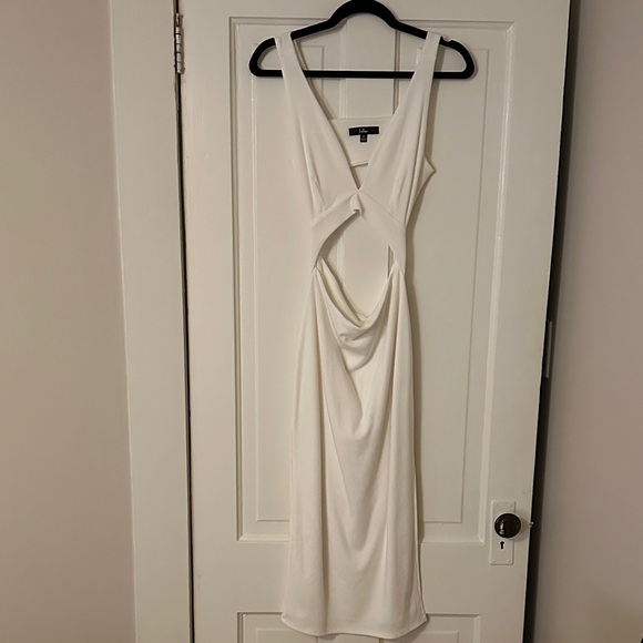 Lulu's White Bodycon Cutout Dress - Picture 9 of 10